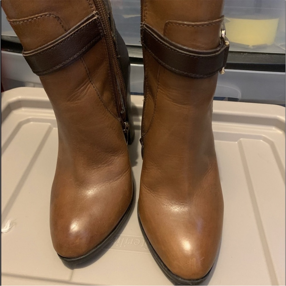 Aldo Brown Leather Ankle Boots